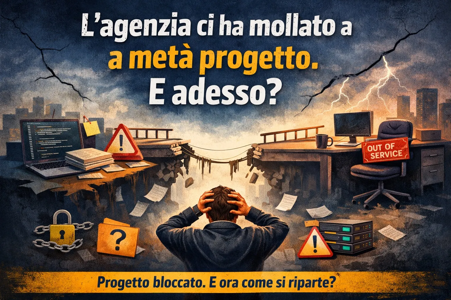 L'agenzia ci ha mollato a metà progetto. E adesso?