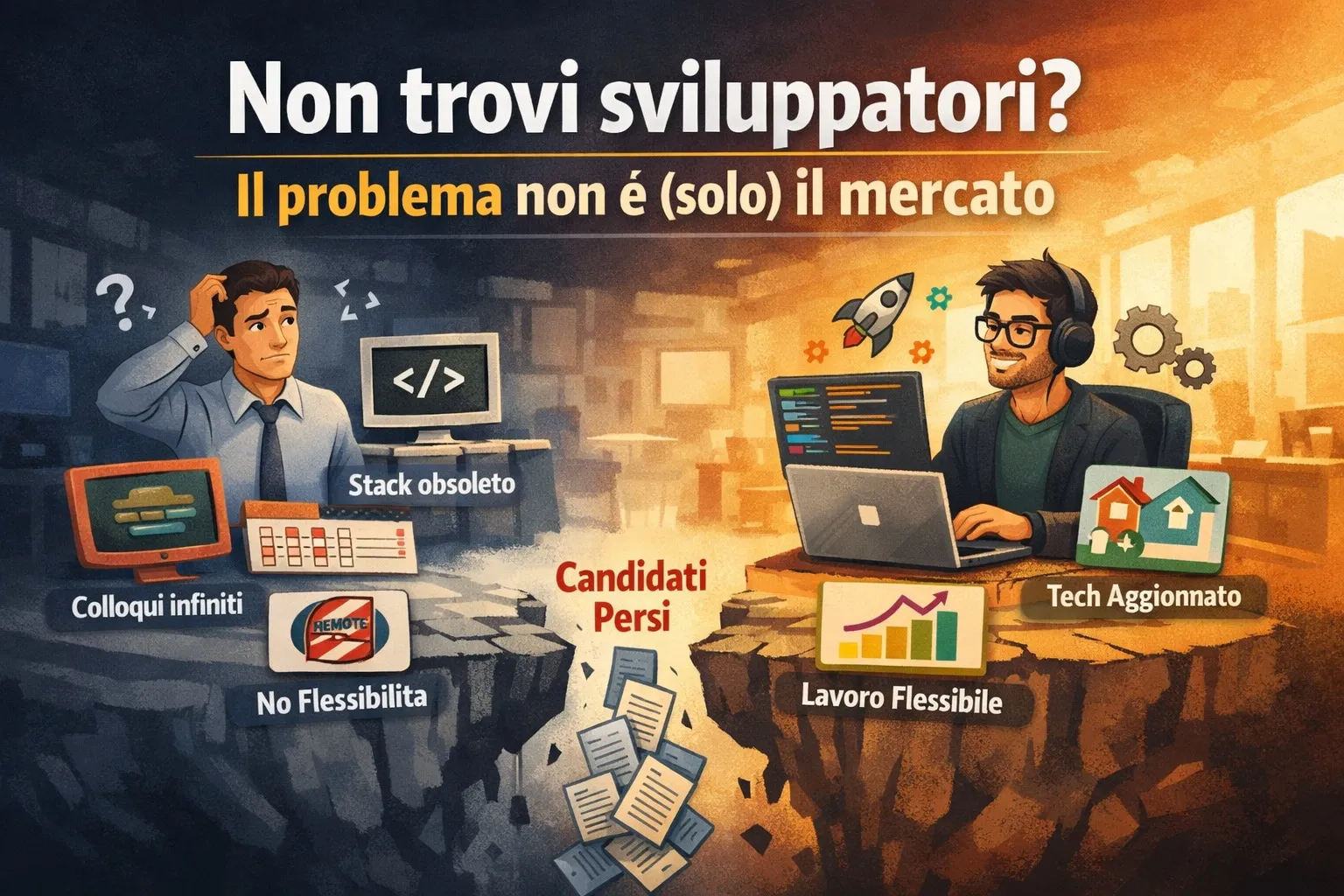 Non trovi sviluppatori? Il problema non è (solo) il mercato