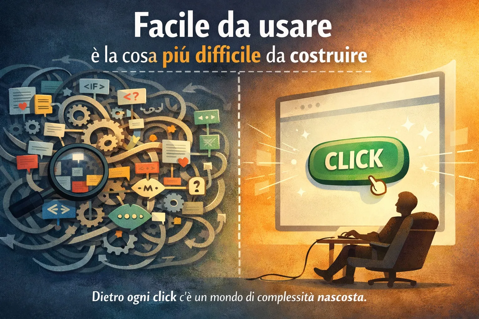 Facile da usare è la cosa più difficile da costruire