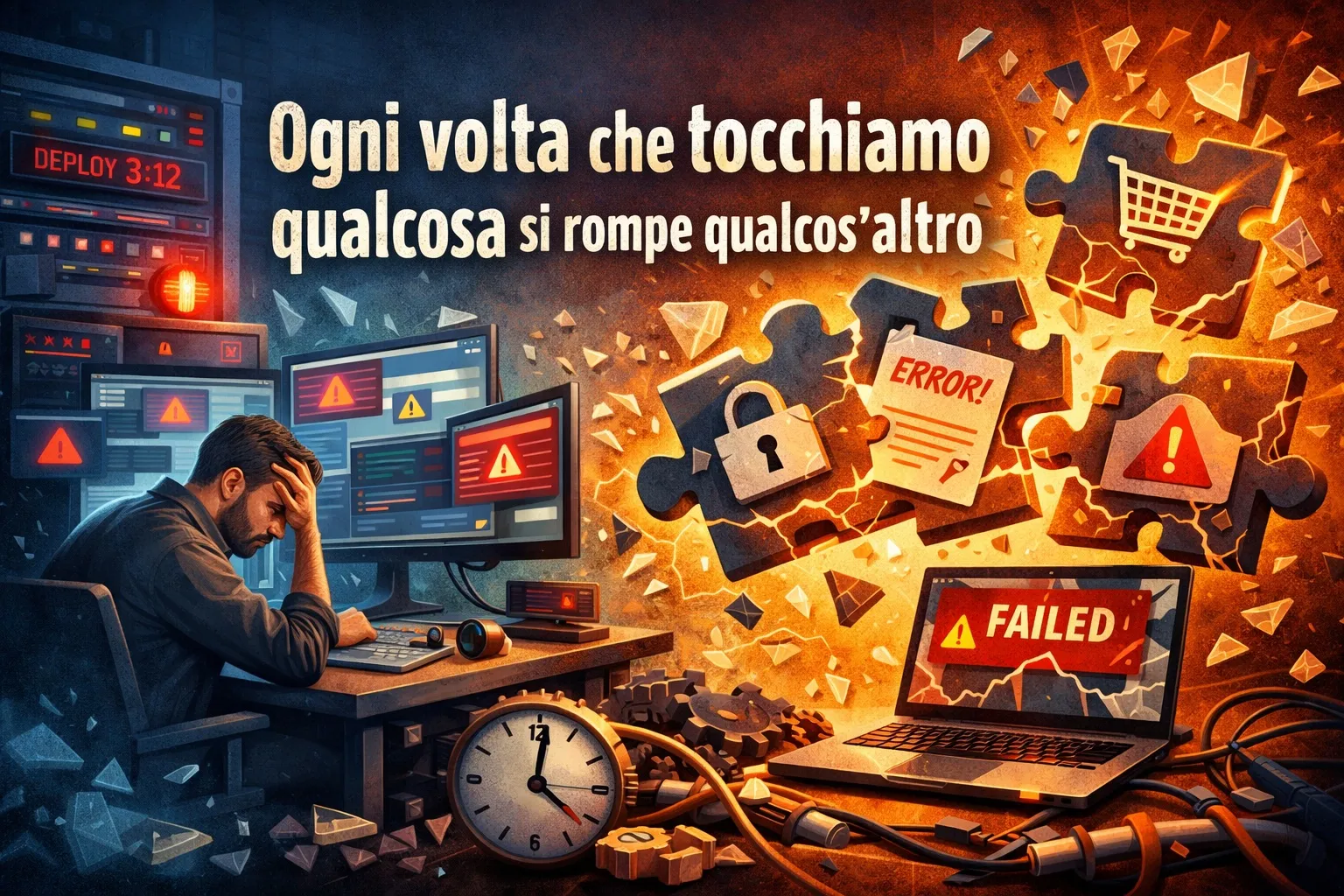 Ogni volta che tocchiamo qualcosa si rompe qualcos'altro