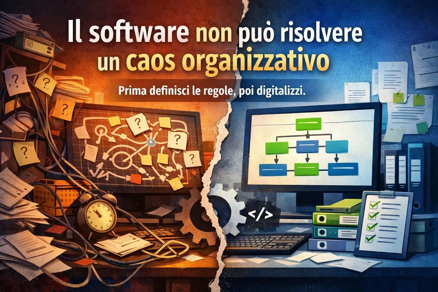 Il software non può risolvere un caos organizzativo
