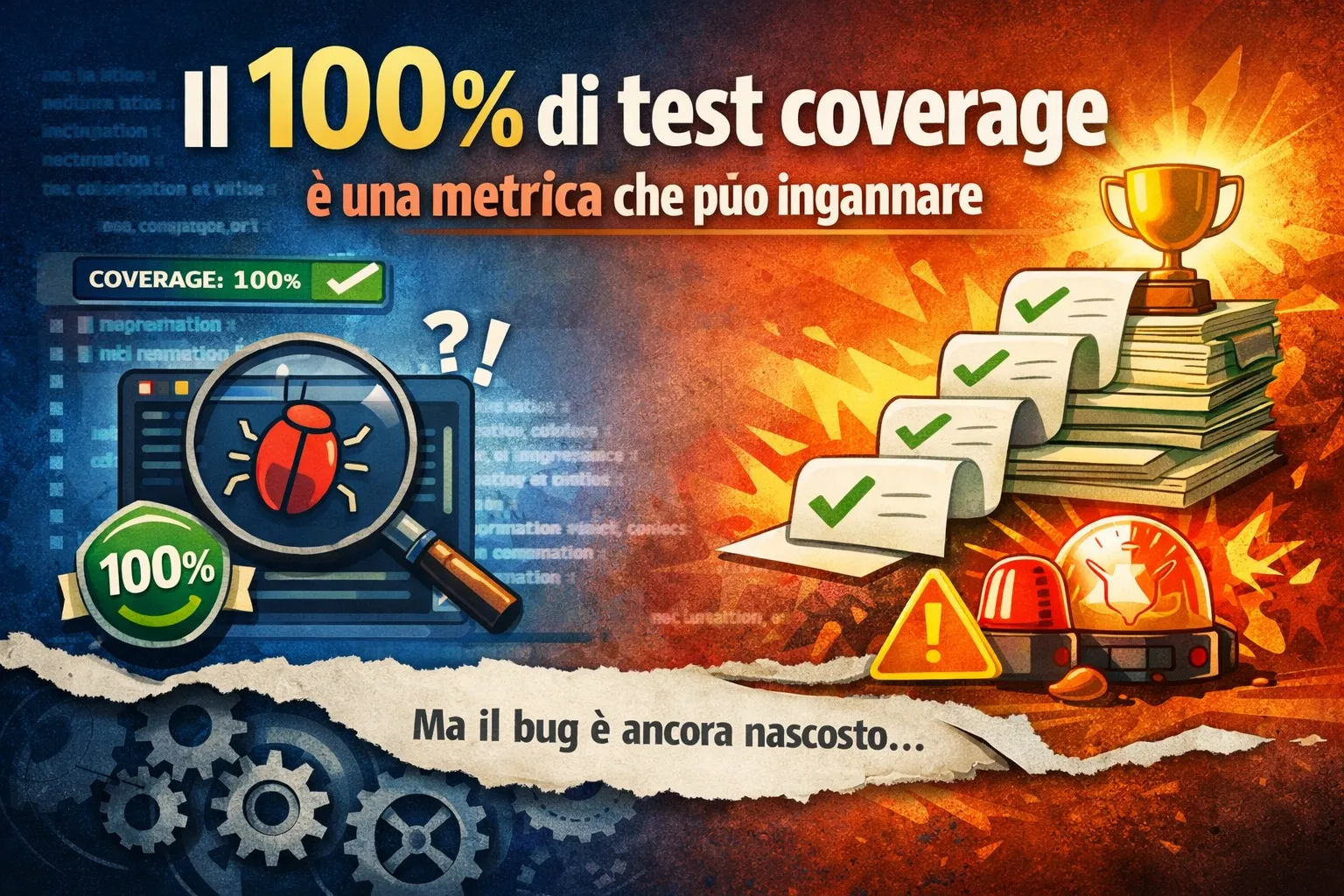Il 100% di test coverage è una metrica che può ingannare