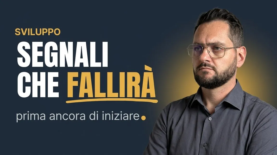 Segnali che un progetto software fallirà prima di iniziare