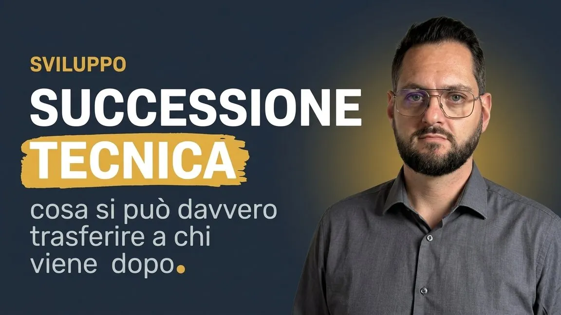 Successione tecnica: cosa si può davvero trasferire a chi viene dopo